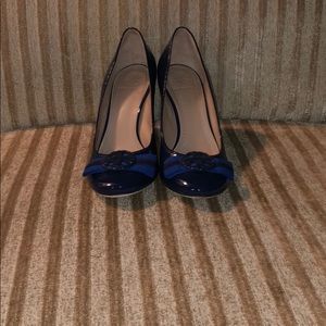 Tory Burch navy blue heels